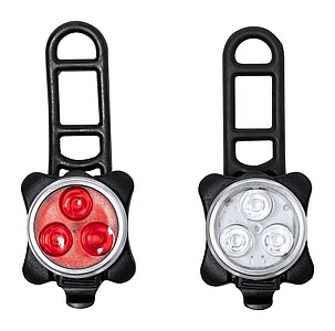 Rechargeable bicycle light set