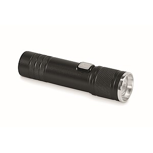 Rechargeable COB light torch, black