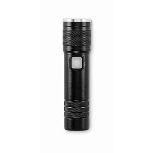 Rechargeable COB light torch, black