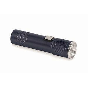 Rechargeable COB light torch, french navy