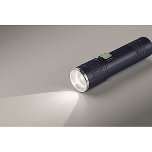 Rechargeable COB light torch, french navy