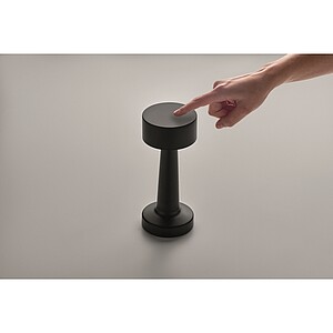 Rechargeable iron table lamp, black