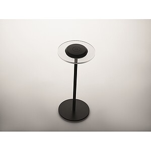 Rechargeable iron table lamp, black