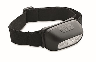 Rechargeable LED head torch, black