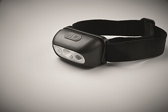 Rechargeable LED head torch, black