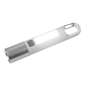 Rechargeable LED torch, white|silver