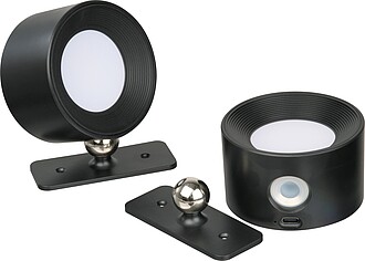 Rechargeable wall lamps set of 2, black