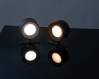 Rechargeable wall lamps set of 2, black