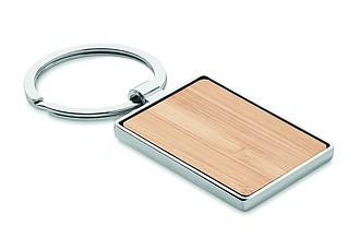Rectangular key ring bamboo