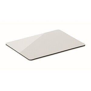 Rectangular magnet in PVC, white