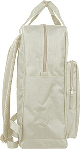 Recycled (900D) polyester backpack Amalia, beige