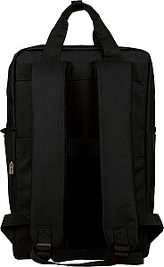 Recycled (900D) polyester backpack Amalia, black