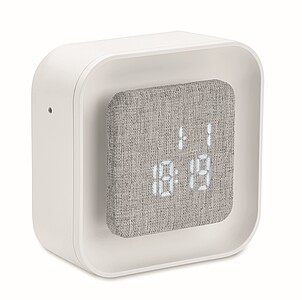 Recycled ABS and RPET LED alarm clock