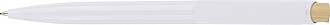Recycled ABS ballpen Zian, white