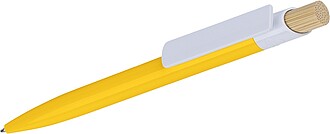 Recycled ABS ballpen Zian, yellow