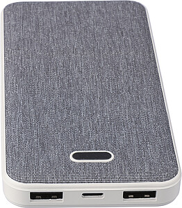 Recycled ABS power bank Tovi, white