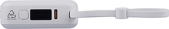 Recycled ABS powerbank Jona, white