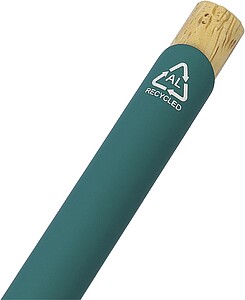 Recycled aluminium ballpen, green