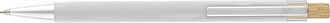 Recycled aluminium ballpen Kira, white