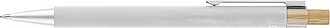 Recycled aluminium ballpen Kira, white