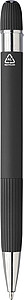 Recycled aluminium ballpen Mael, black