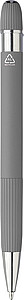 Recycled aluminium ballpen Mael, grey