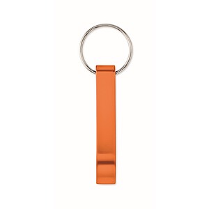 Recycled aluminium key ring, orange
