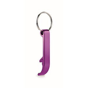 Recycled aluminium key ring, Violet