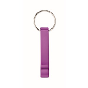 Recycled aluminium key ring, Violet