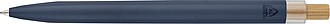 Recycled aluminium lacquered pen set Ilaria, blue