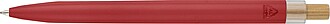 Recycled aluminium lacquered pen set Ilaria, red