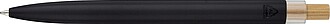 Recycled aluminium lacquered push ballpen Maren, black