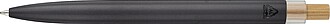 Recycled aluminium lacquered push ballpen Maren, grey