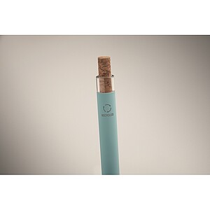 Recycled aluminium pen, baby blue