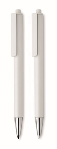 Recycled aluminium pen set, white