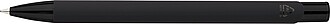 Recycled aluminium rubberized ballpen Anisa, black