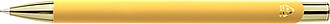 Recycled aluminium rubberized ballpen Anisa, gold