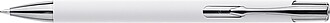 Recycled aluminium rubberized ballpen Anisa, silver