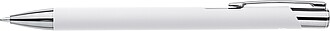 Recycled aluminium rubberized ballpen Anisa, silver