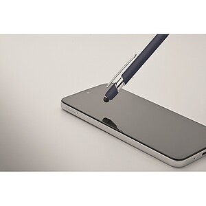 Recycled aluminium stylus pen, french navy