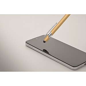 Recycled aluminium stylus pen, gold