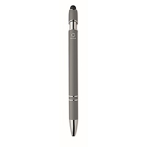 Recycled aluminium stylus pen, stone grey