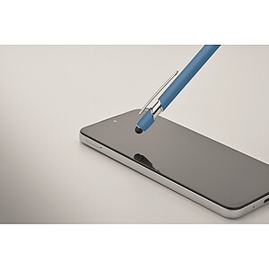 Recycled aluminium stylus pen, turquoise