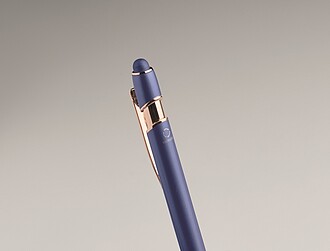 Recycled aluminium stylus push ball pen