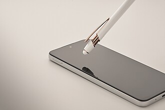 Recycled aluminium stylus push ball pen