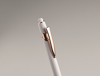 Recycled aluminium stylus push ball pen
