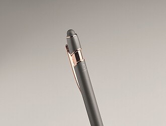 Recycled aluminium stylus push ball pen