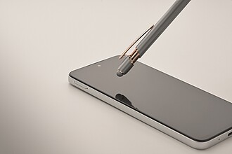 Recycled aluminium stylus push ball pen