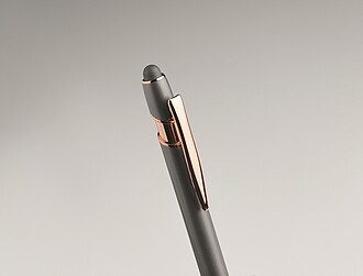 Recycled aluminium stylus push ball pen