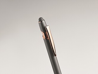 Recycled aluminium stylus push ball pen